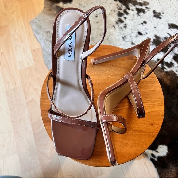 STEVE MADDEN Gracey Womens Patent Stilettos Heel Sandals Size 10‎ NWOT - Picture 2 of 9